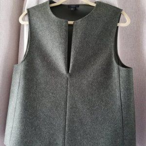 COS dark green half zip vest